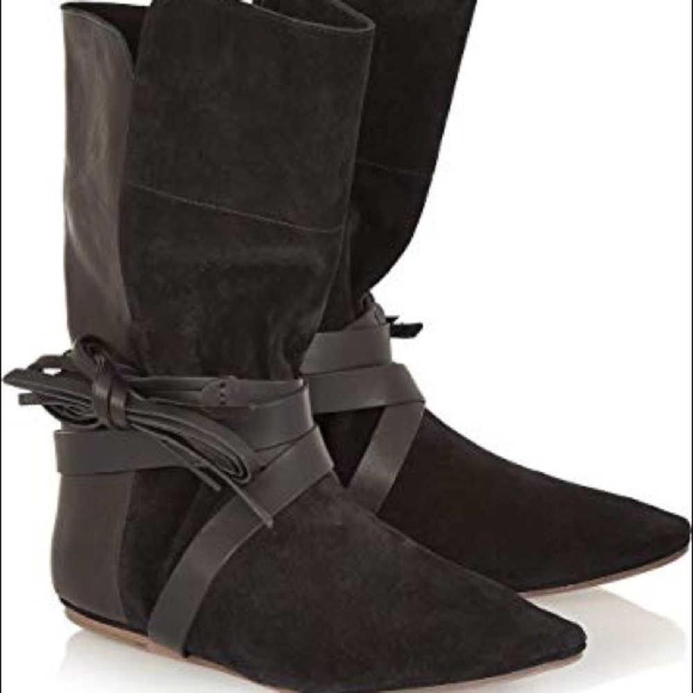 Isabel Marant Nira suede boots in black